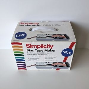 Simplicity Bias Tape Maker + 1", 3/4", 1/2", 1/4" Tips